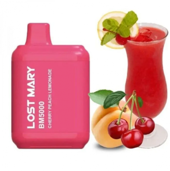 Одноразка LOST MARY BM5000 ЗАТЯЖЕК 5% "CHERRY PEACH LEMONADE" СО ВКУСОМ ВИШНЯ ПЕРСИК ЛИМОНАД