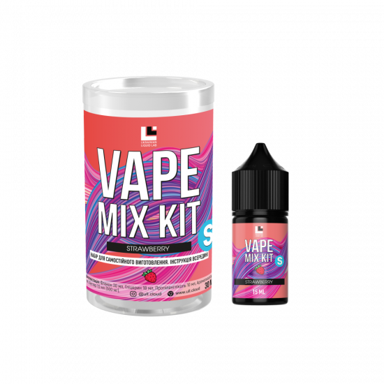 Набор для самозамеса VAPE MIX KIT STRAWBERRY 30ml (Клубника)