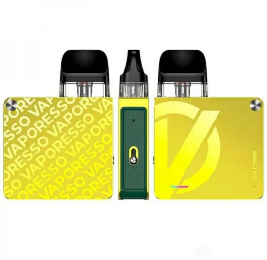 POD СИСТЕМА VAPORESSO XROS 3 NANO KIT "Lemon Yellow" в желтом цвете