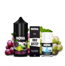 Набор для самозамеса NOVA 30 МЛ 50 МГ DOUBLE GRAPE СО ВКУСОМ ДВОЙНОГО ВИНОГРАДА