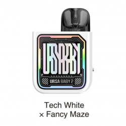 POD СИСТЕМА LOST VAPE URSA BABY 2 «TECH WHITE x FANCY MAZE»