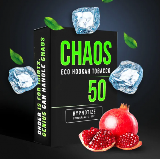 Табак для Кальяна CHAOS 50 гр Hypnotize (Гранат Айс)