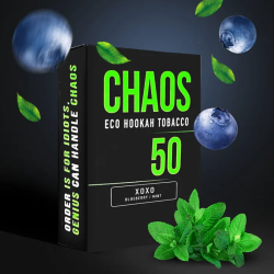 Табак для Кальяна CHAOS 50 гр XoXo (Черника Мята)