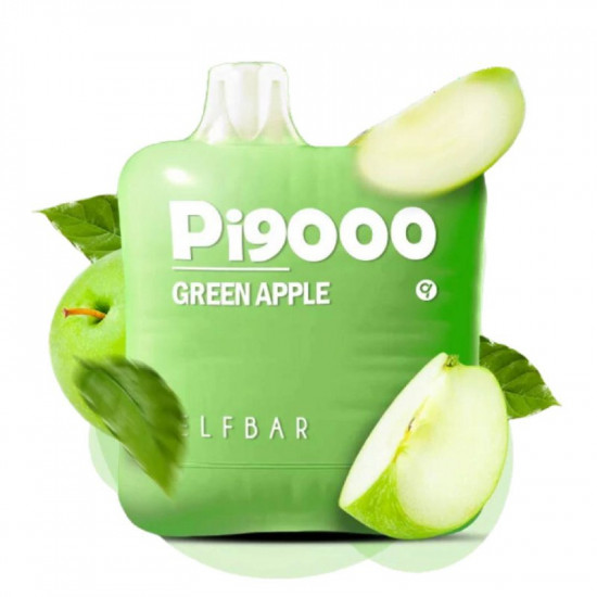 Одноразка ELF BAR PI 9000 5% Green Apple (зеленое яблоко)