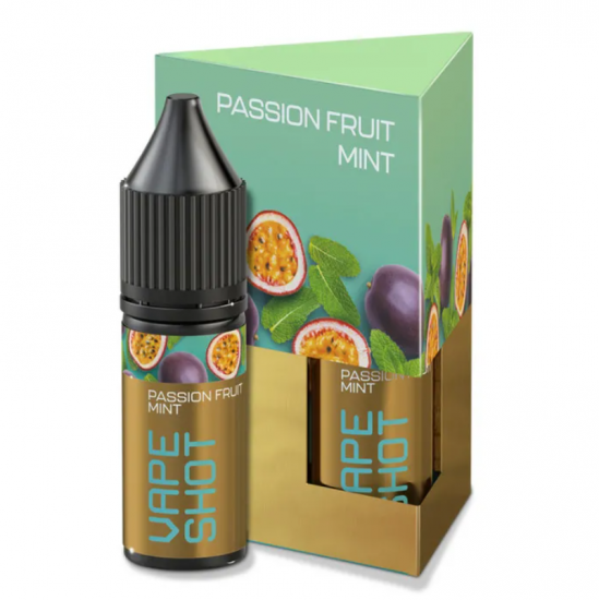 Набор для самозамеса Vape Shot 15 мл 50 мг "Passion Fruit Mint" со вкусом маракуйя мята