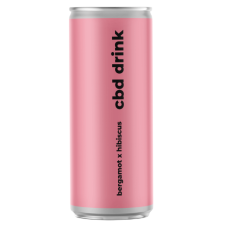 CBD Drink Hibiscus Bergamot безалкогольний газований напій з CBD 0,33 л