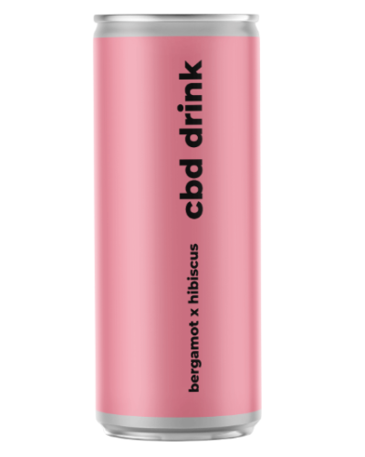 CBD Drink Hibiscus Bergamot безалкогольний газований напій з CBD 0,33 л