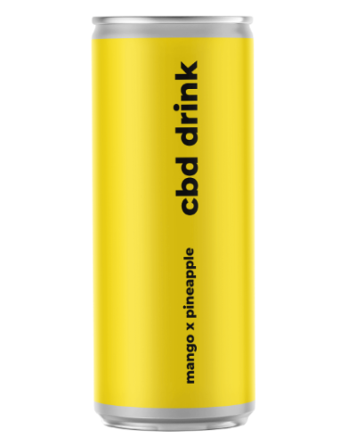CBD Drink Pineapple Mango безалкогольний газований напій з CBD 0,33 л