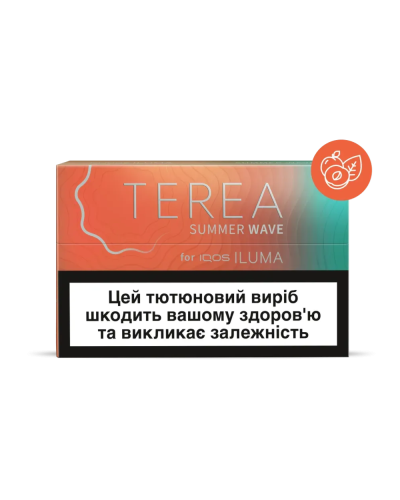 Стики для IQOS ILUMA TEREA SUMMER WAVE (абрикос+ментол) (20шт)