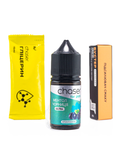 Набір для самозамісу CHASER FOR PODS 30 мл зі смаком Чорниця ментол