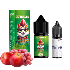 НАБІР ДЛЯ САМОЗАМІСУ OCTOBAR NFT 10 МЛ 50 МГ APPLE GRAPE ЗІ СМАКОМ ЯБЛУКА ТА ВИНОГРАДА