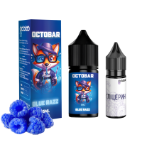 Набір для самозамісу OCTOBAR NFT 10 мл 50 мг Blue razz зі смаком блакитноЇ малини