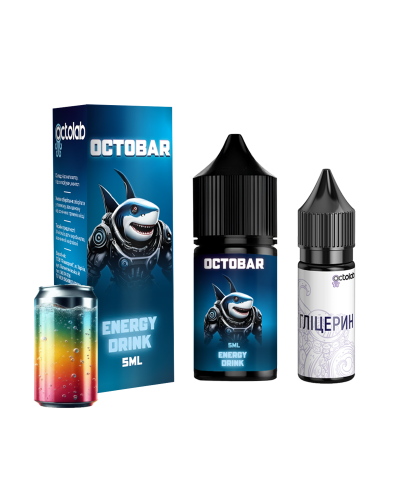 НАБІР ДЛЯ САМОЗАМІСУ OCTOBAR NFT 10 МЛ 50 МГ ENERGY DRINK ЗІ СМАКОМ ЕНЕРГЕТИКА