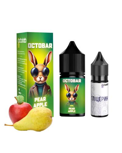 НАБІР ДЛЯ САМОЗАМІСУ OCTOBAR NFT 10 МЛ 50 МГ PEAR APPLE ЗІ СМАКОМ ЯБЛУКА ТА ГРУШИ