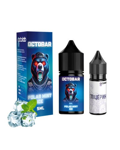 Набір для самозамісу OCTOBAR NFT 10 мл 50 мг "Polar Mint Ice" зі смаком м'яти