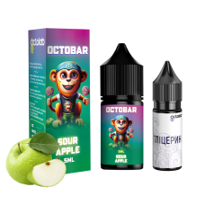 Набір для самозамісу OCTOBAR NFT 10 мл 50 мг "Sour Apple" зі смаком кислого яблука