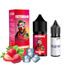 НАБІР ДЛЯ САМОЗАМІСУ OCTOBAR NFT 10 МЛ 50 МГ STRAWBERRY ICE ЗІ СМАКОМ ПОЛУНИЦІ З ЛЬОДОМ