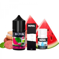 НАБОР ДЛЯ САМОЗАМЕСА NOVA 30 МЛ 50 МГ WATERMELON LYCHEE СО ВКУСОМ АРБУЗА И ЛИЧЕ