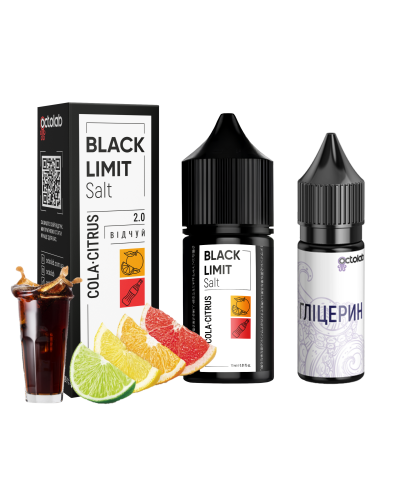 Набір для самозамісу Octobar Black Limit 30 мл 50 мг Cola Citrus (кола цитрус)