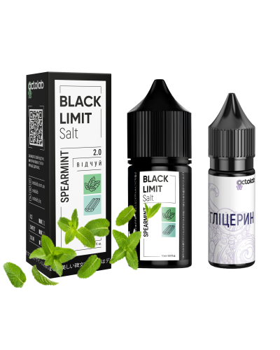 Набір для самозамісу Octobar Black Limit 30 мл 50 мг Spearmint (м'ята)