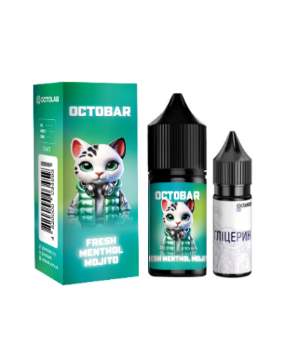 Набір для самозамісу OCTOBAR NFT 30 мл 50 мг "Fresh Menthol Mojito" зі смаком Свіжого ментолового мохіто