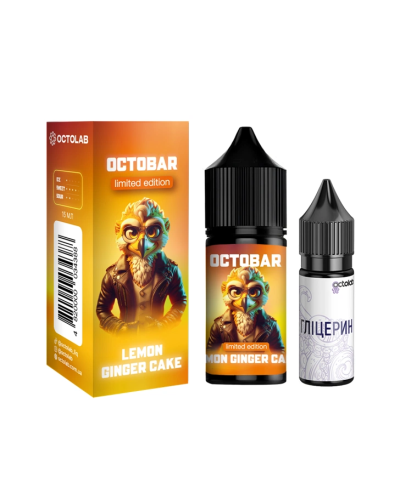 Набор для самозамеса OCTOBAR NFT 30 мл 50 мг "Lemon Ginger Cake" со вкусом имбирного печенья с лимоном
