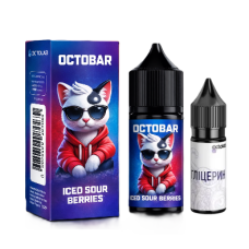 Набір для самозамісу OCTOBAR NFT 30 мл 50 мг "Iced Sour Berries " зі смаком Кислих ягід з льодом