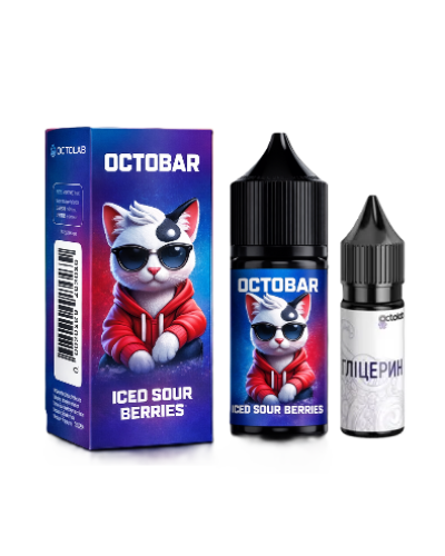 Набор для самозамеса OCTOBAR NFT 30 мл 50 мг "Iced Sour Berries" со вкусом Кислых ягод со льдом