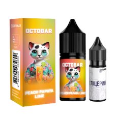 Набір для самозамісу OCTOBAR NFT 30 мл 50 мг "Peach Papaya Lime" зі смаком Персика, Папаї та Лайму