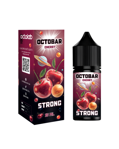 НАБОР ДЛЯ САМОЗАМЕСА OCTOBAR STRONG 30 МЛ 50 МГ CHERRY СО ВКУСОМ ВИШНИ