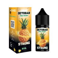 НАБОР ДЛЯ САМОЗАМЕСА OCTOBAR STRONG 30 МЛ 50 МГ PINE ENERGY СО ВКУСОМ АНАНАСОВОГО ЭНЕРГЕТИКА