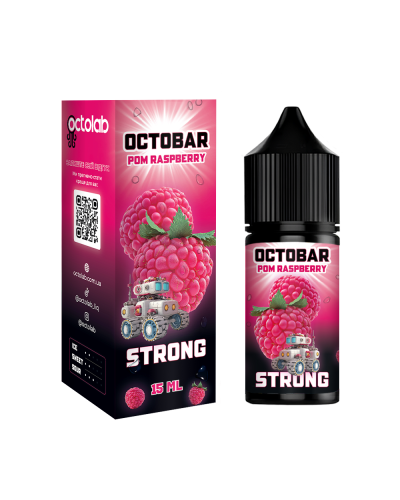 НАБІР ДЛЯ САМОЗАМІСУ OCTOBAR STRONG 30 МЛ 50 МГ POM RASPBERRY ЗІ СМАКОМ ГРАНАТА ТА МАЛИНИ