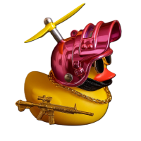 Cool Duck Желтый утенок в шлеме "PUBG" (розовый)