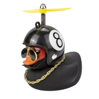 Cool Duck Черное утенок в шлеме "Черная восьмерка"
