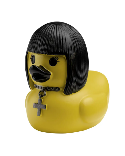 Cool Duck Желтый утенок в стиле панк-эмо (с крестом)