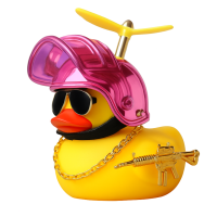 Cool Duck Желтый утенок в шлеме "PUBG" (розовый)