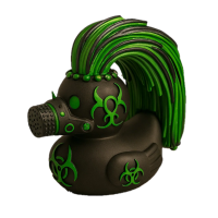 Cool Duck в стиле готического стом панка (темно-зеленая)