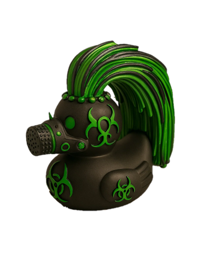 Cool Duck в стиле готического стом панка (темно-зеленая)