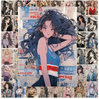 Набор стикеров "Anime Girls" 60 шт