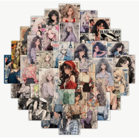 Набор стикеров "Anime Girls" 60 шт