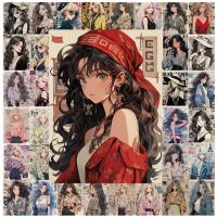 Набор стикеров "Anime Girls" 60 шт
