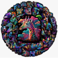 Набір стікерів "Colored Animals" 50 шт