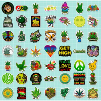 Набор стикеров "Cannabis Style" 100 шт