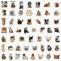 Набор стикеров "Meme Cats" 100 шт