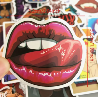 Набор стикеров "Love & Lips" 50 шт