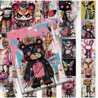 Набор стикеров "Street Art Animals" 50 шт