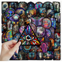 Набір стікерів "Stained Glass" 50 шт