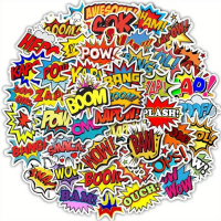 Набор стикеров "BOOM" 50 шт