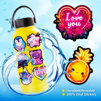 Набір стікерів "Cute Neon" 50 шт