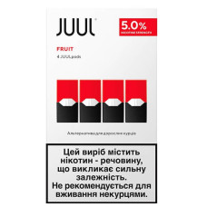 Картриджі JUUL 1 Fruit (лісові ягоди, персик, виноград) 50мг